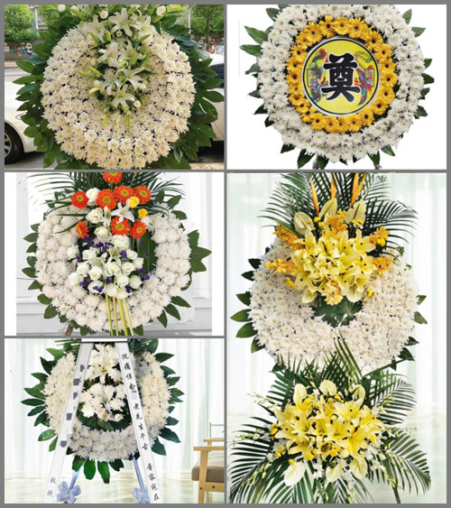 广东梅州市五华县华城镇河子口村花圈速递